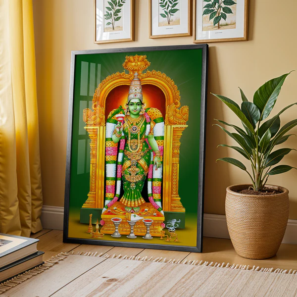 Goddess Meenakshi Artwork – 14 x 21 Inch